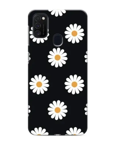 Чехол для Samsung Galaxy M21s с картинкой «Ромашки на черном» Чехол для Samsung Galaxy M21s с картинкой «Ромашки на черном»