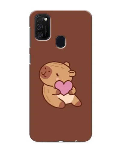 Чехол для Samsung Galaxy M21s с картинкой «Капибара с сердцем» Чехол для Samsung Galaxy M21s с картинкой «Капибара с сердцем»