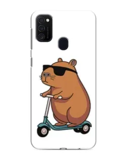 Чехол для Samsung Galaxy M21s с картинкой «Капибара на самокате» Чехол для Samsung Galaxy M21s с картинкой «Капибара на самокате»