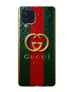 Чохол для Samsung Galaxy M22 з картинкою «Gucci — фірмова смуга та золото»