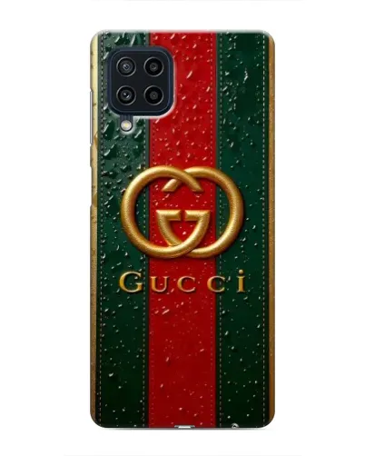 Чохол для Samsung Galaxy M22 з картинкою «Gucci — фірмова смуга та золото» Чохол для Samsung Galaxy M22 з картинкою «Gucci — фірмова смуга та золото»
