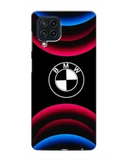 Чохол для Samsung Galaxy M22 з картинкою «Логотип BMW та неонові дуги»