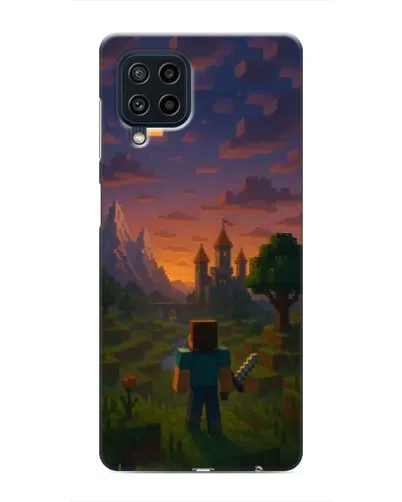 Чохол для Samsung Galaxy M22 з картинкою «Стів біля вежі»