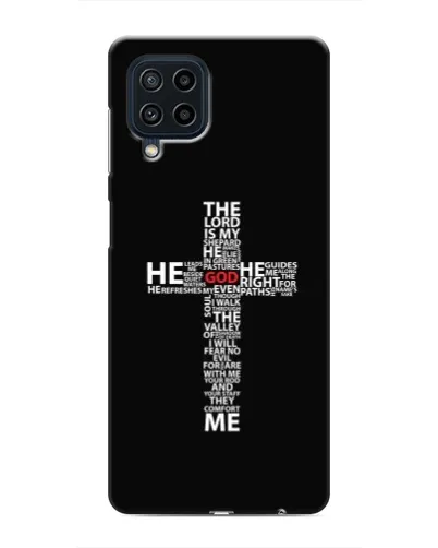 Чохол для Samsung Galaxy M22 з картинкою «Текстовий хрест» Чохол для Samsung Galaxy M22 з картинкою «Текстовий хрест»