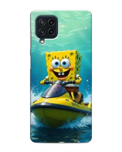 Чехол для Samsung Galaxy M22 с картинкой «Спанч Боб на гидроцикле» Чехол для Samsung Galaxy M22 с картинкой «Спанч Боб на гидроцикле»