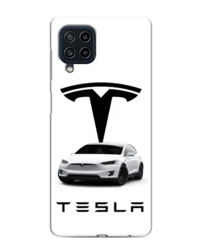 Чохол для Samsung Galaxy M22 з картинкою «Tesla White Style»