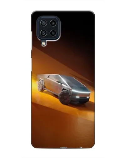Чохол для Samsung Galaxy M22 з картинкою «Cybertruck у пустелі»