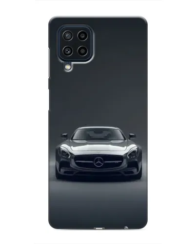 Чехол для Samsung Galaxy M22 с картинкой «Mercedes на черном»