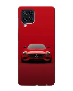 Чехол для Samsung Galaxy M22 с картинкой «Красный Mercedes AMG»