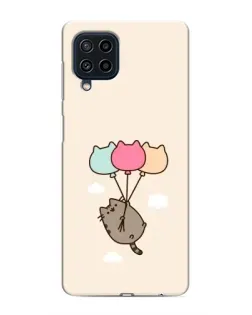 Чохол для Samsung Galaxy M22 з картинкою «Пушин на кульках»