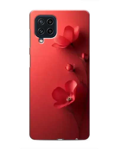 Чехол для Samsung Galaxy M22 с картинкой «Маковые соцветия»