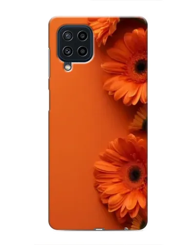 Чехол для Samsung Galaxy M22 с картинкой «Оранжевые герберы»