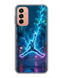 Чохол для Samsung Galaxy M23 (5G) з картинкою «Jordan Gold Jumpman»