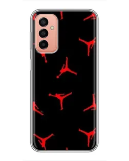 Чохол для Samsung Galaxy M23 (5G) з картинкою «Jordan Red Pattern»