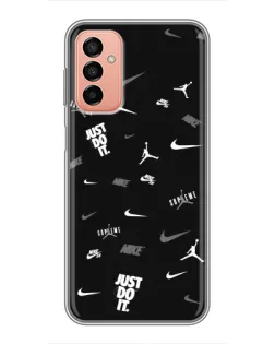 Чохол для Samsung Galaxy M23 (5G) з картинкою «Nike Black Pattern»