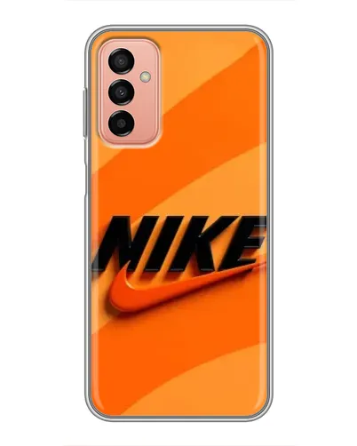 Чехол для Samsung Galaxy M23 (5G) с картинкой «Оранжевый драйв Nike» Чехол для Samsung Galaxy M23 (5G) с картинкой «Оранжевый драйв Nike»