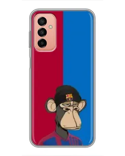 Чохол для Samsung Galaxy M23 (5G) з картинкою «Bored Ape — фанат Барси»