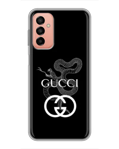 Чехол для Samsung Galaxy M23 (5G) с картинкой «Gucci — серебряная змея» Чехол для Samsung Galaxy M23 (5G) с картинкой «Gucci — серебряная змея»
