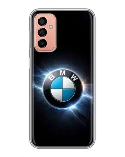 Чохол для Samsung Galaxy M23 (5G) з картинкою «BMW — неонове сяйво»