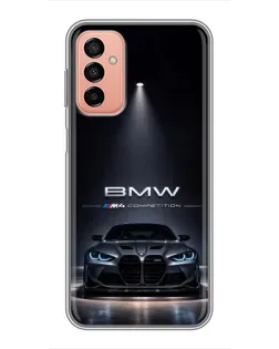 Чехол для Samsung Galaxy M23 (5G) с картинкой «BMW сквозь ночной город»