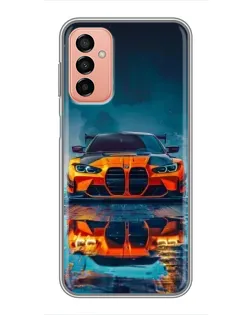 Чехол для Samsung Galaxy M23 (5G) с картинкой «BMW — золотая эмблема»
