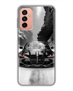 Чехол для Samsung Galaxy M23 (5G) с картинкой «BMW — акварельный дрифт»