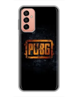 Чохол для Samsung Galaxy M23 (5G) з картинкою «PUBG — золотий логотип»