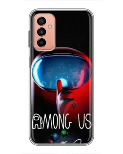 Чохол для Samsung Galaxy M23 (5G) з картинкою «Червоний імпостер — макро»
