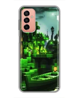 Чохол для Samsung Galaxy M23 (5G) з картинкою «Minecraft лісовий пейзаж»