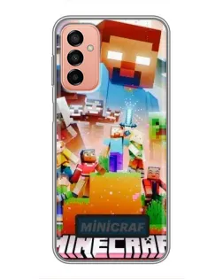 Чохол для Samsung Galaxy M23 (5G) з картинкою «Minecraft герої гри»