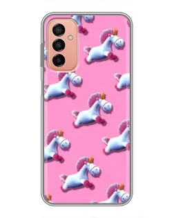 Чохол для Samsung Galaxy M23 (5G) з картинкою «Єдинороги на рожевому»