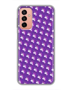 Чохол для Samsung Galaxy M23 (5G) з картинкою «Єдинороги на фіолетовому»