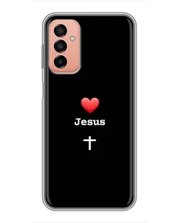 Чохол для Samsung Galaxy M23 (5G) з картинкою «Серце - Jesus»