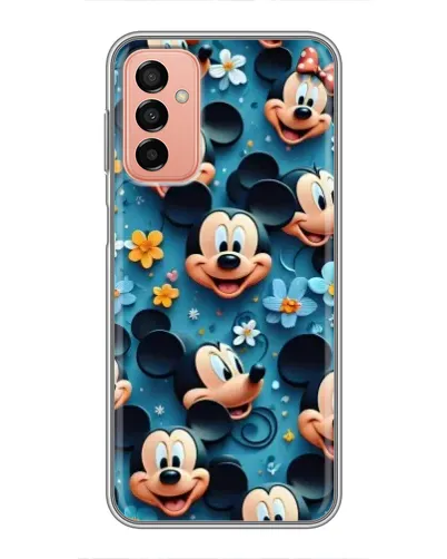 Чохол для Samsung Galaxy M23 (5G) з картинкою «Паттерн Міккі та Мінні»
