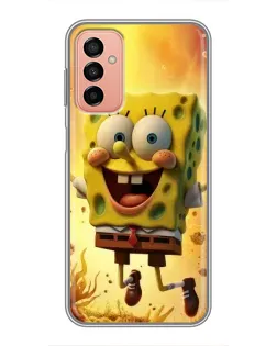 Чохол для Samsung Galaxy M23 (5G) з картинкою «Губка Боб стрибає»
