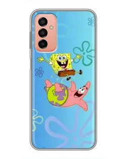 Чохол для Samsung Galaxy M23 (5G) з картинкою «Спанч Боб та Патрік»