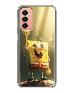 Чохол для Samsung Galaxy M23 (5G) з картинкою «Сяючий Спанч Боб»
