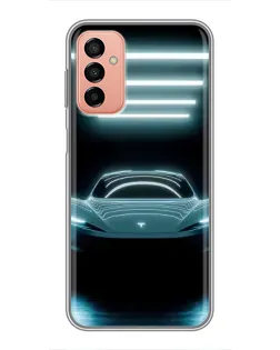 Чохол для Samsung Galaxy M23 (5G) з картинкою «Tesla в неоні»