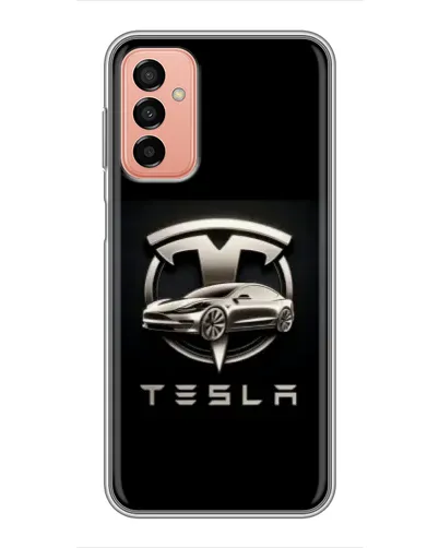 Чохол для Samsung Galaxy M23 (5G) з картинкою «Tesla — срібне авто» Чохол для Samsung Galaxy M23 (5G) з картинкою «Tesla — срібне авто»