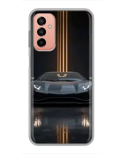 Чохол для Samsung Galaxy M23 (5G) з картинкою «Lamborghini золоті лінії»