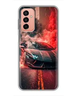Чохол для Samsung Galaxy M23 (5G) з картинкою «Lamborghini червоний дим»