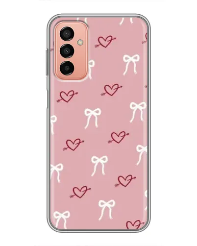 Чехол для Samsung Galaxy M23 (5G) с картинкой «Сердца и банты» Чехол для Samsung Galaxy M23 (5G) с картинкой «Сердца и банты»