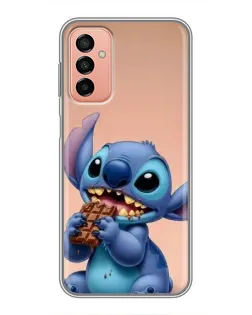 Чохол для Samsung Galaxy M23 (5G) з картинкою «Стіч їсть шоколад»