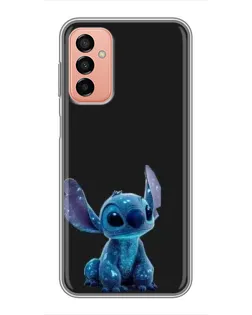 Чехол для Samsung Galaxy M23 (5G) с картинкой «Стич на черном»