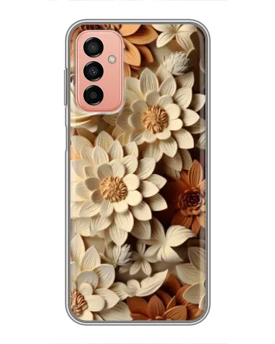 Чехол для Samsung Galaxy M23 (5G) с картинкой «Бежевый флористический декор»