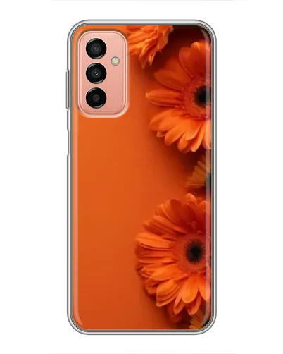 Чехол для Samsung Galaxy M23 (5G) с картинкой «Оранжевые герберы»
