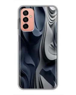 Чохол для Samsung Galaxy M23 (5G) з картинкою «Об'ємні сині складки»