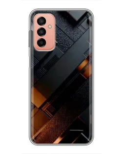 Чохол для Samsung Galaxy M23 (5G) з картинкою «Чорні геометричні блоки»