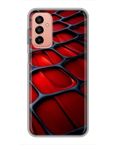 Чохол для Samsung Galaxy M23 (5G) з картинкою «Червона глянцева сітка»