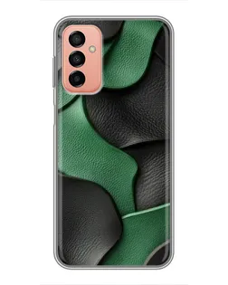 Чохол для Samsung Galaxy M23 (5G) з картинкою «Зелені шкіряні хвилі»